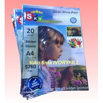 

Photo Paper sticker glossy Sky