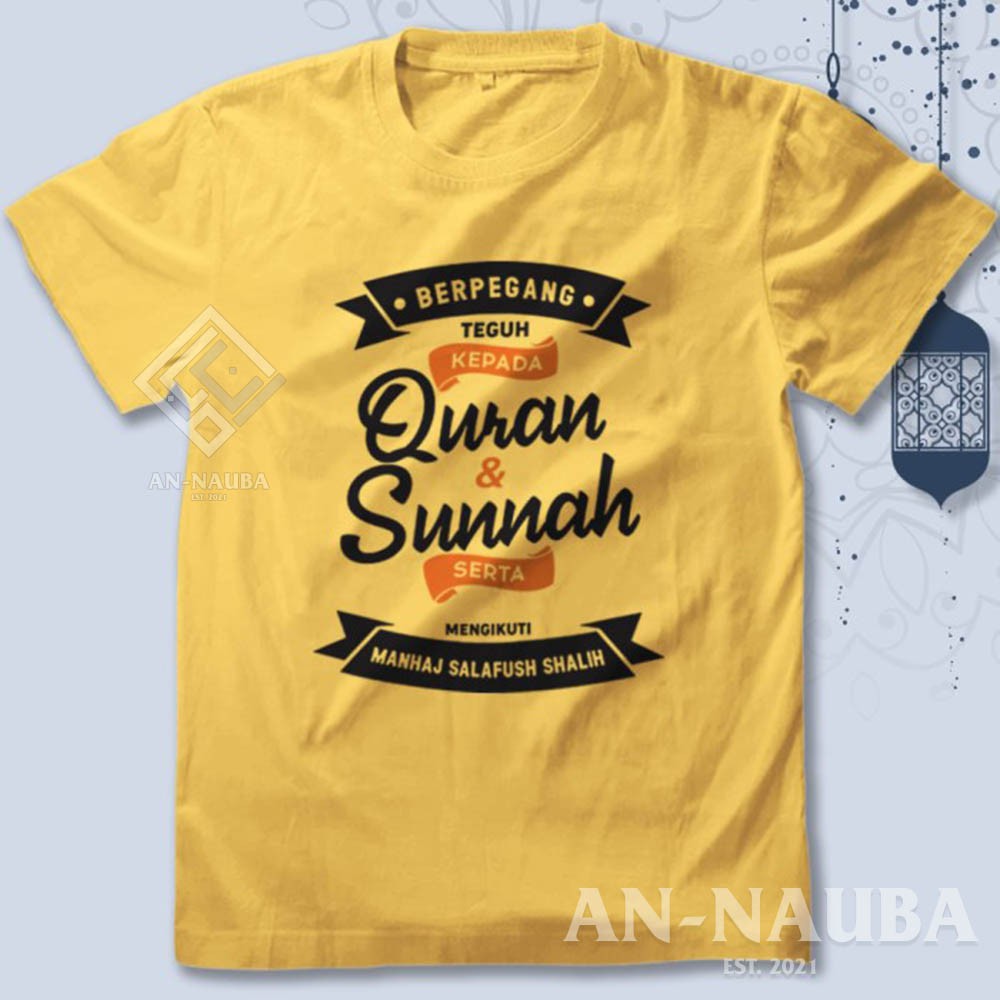 KAOS DAKWAH ISLAMI QUR'AN DAN SUNNAH / Baju Distro Santri Islam / Tshirt Muslim Trendy [AN-6303]-6