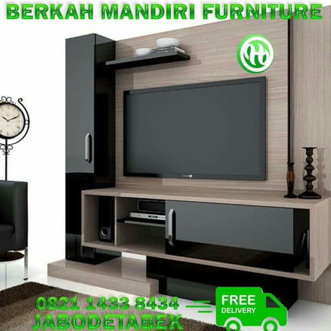 Topdiskon Backdrop Tv  Modern Minimalis  Rak  Meja 