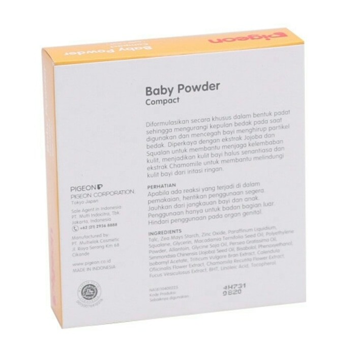 Pigeon Compact Baby Powder 45gr Bedak Bayi Untuk Kulit Sensitif