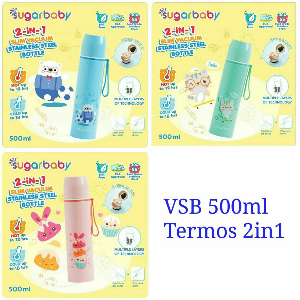 Sugar Baby Vacuum Stainless Steel Bottle / Termos / Thermos