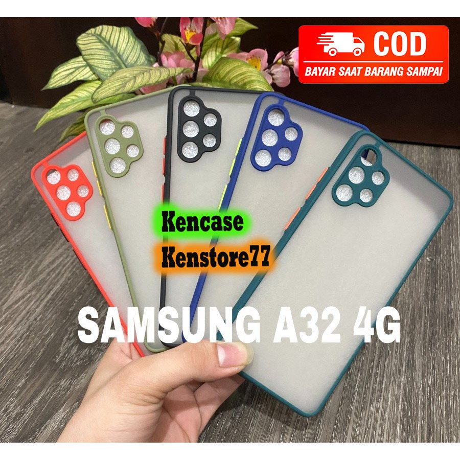 Softcase Samsung A32 4G Case Matte Colour Hard case Samsung A52 A72 Casing Dove Transparan