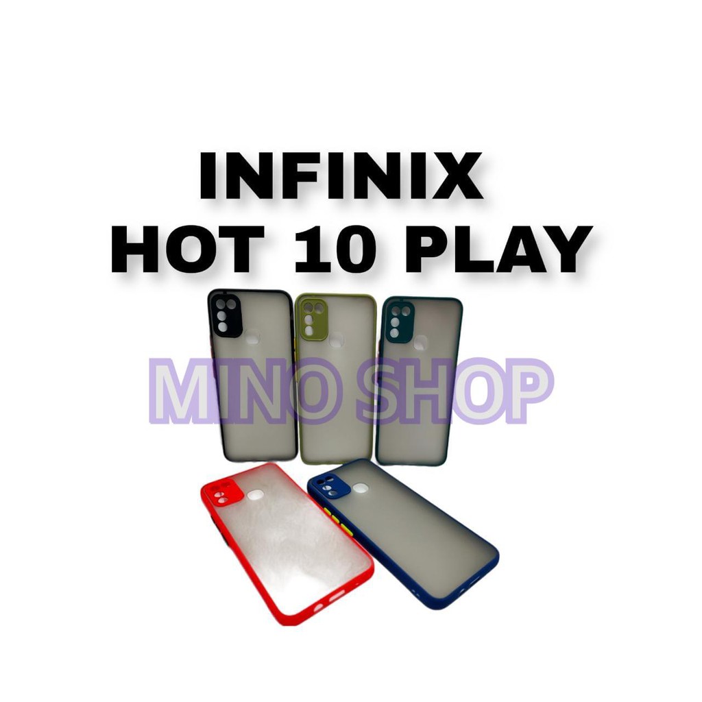 SOFTCASE INFINIX HOT 10 PLAY - HARDCASE DOVE MYCHOICE + PC - AERO CASE