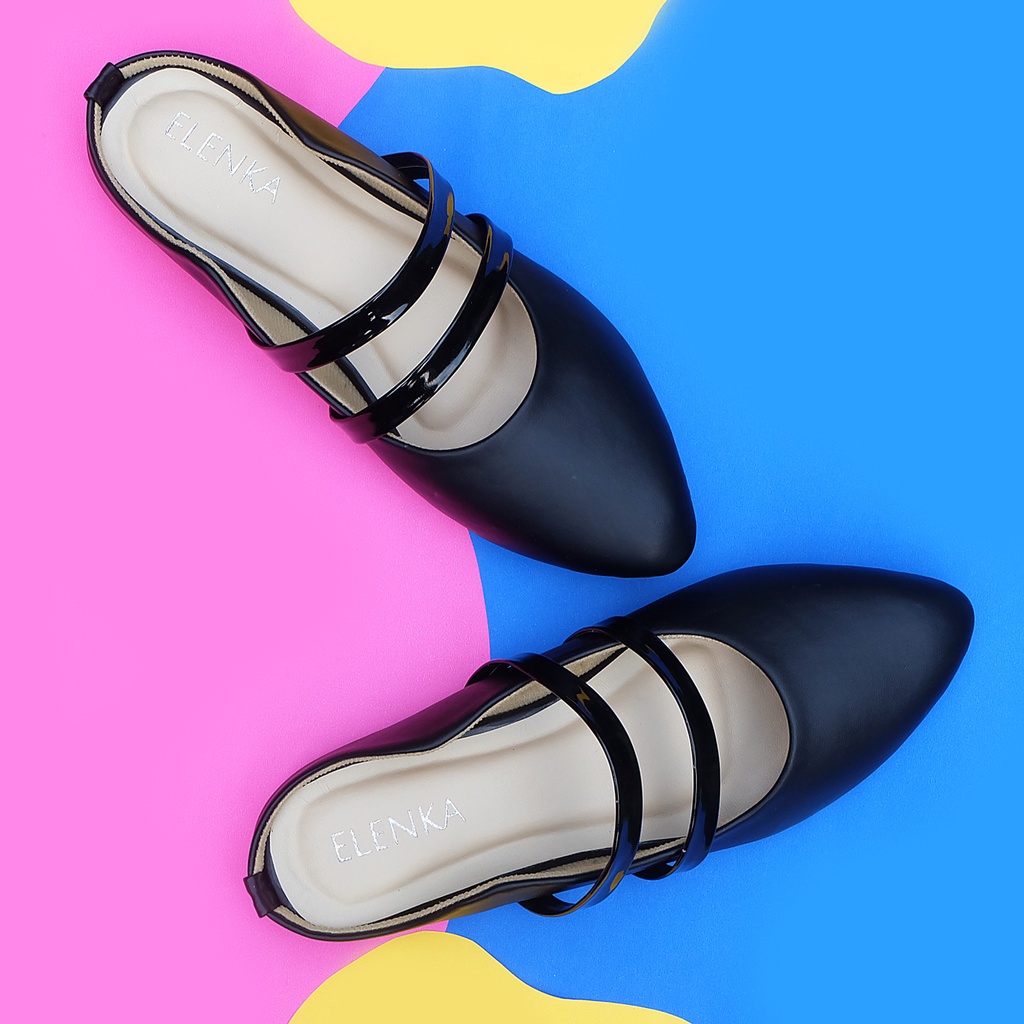 Sepatu wanita Bigsize seri Caroline Black