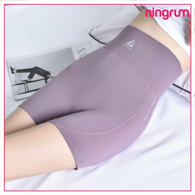 Ningrum Pakaian Dalam Wanita Celana Korset Pinggang Tinggi Legging Pendek Import - 3012