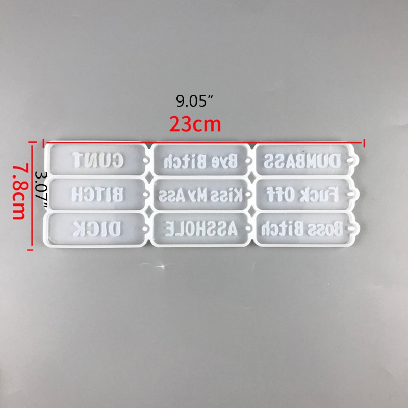 SIY  Shiny English Alphabet Keychain Mould Silicone Epoxy Resin Molds DIY Pendant Jewellery Making Keychain Decoration