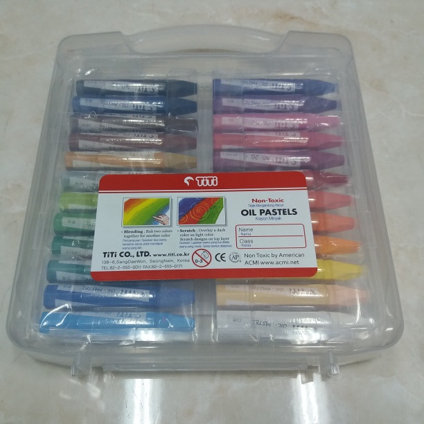 

Promo Crayon Titi 24 Warna Oil Pastels / Krayon Titi 24 Terlaris