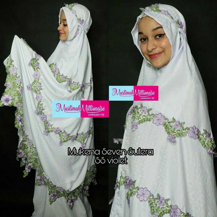 Terbaru !!! Azurra Shop Mukena Seven Sutera Mekenah Dewasa Fashion Muslim Murah