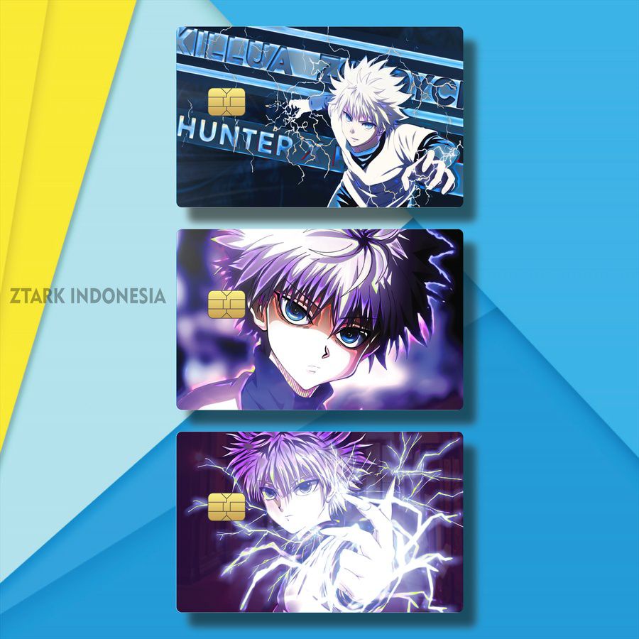 SKIN KTP ANIME PALM HUNTER X HUNTER HOLOGRAM YSV8L/LVMSI/ SKIN CARD ANIME KARAKTER HUNTER X HUNTER /