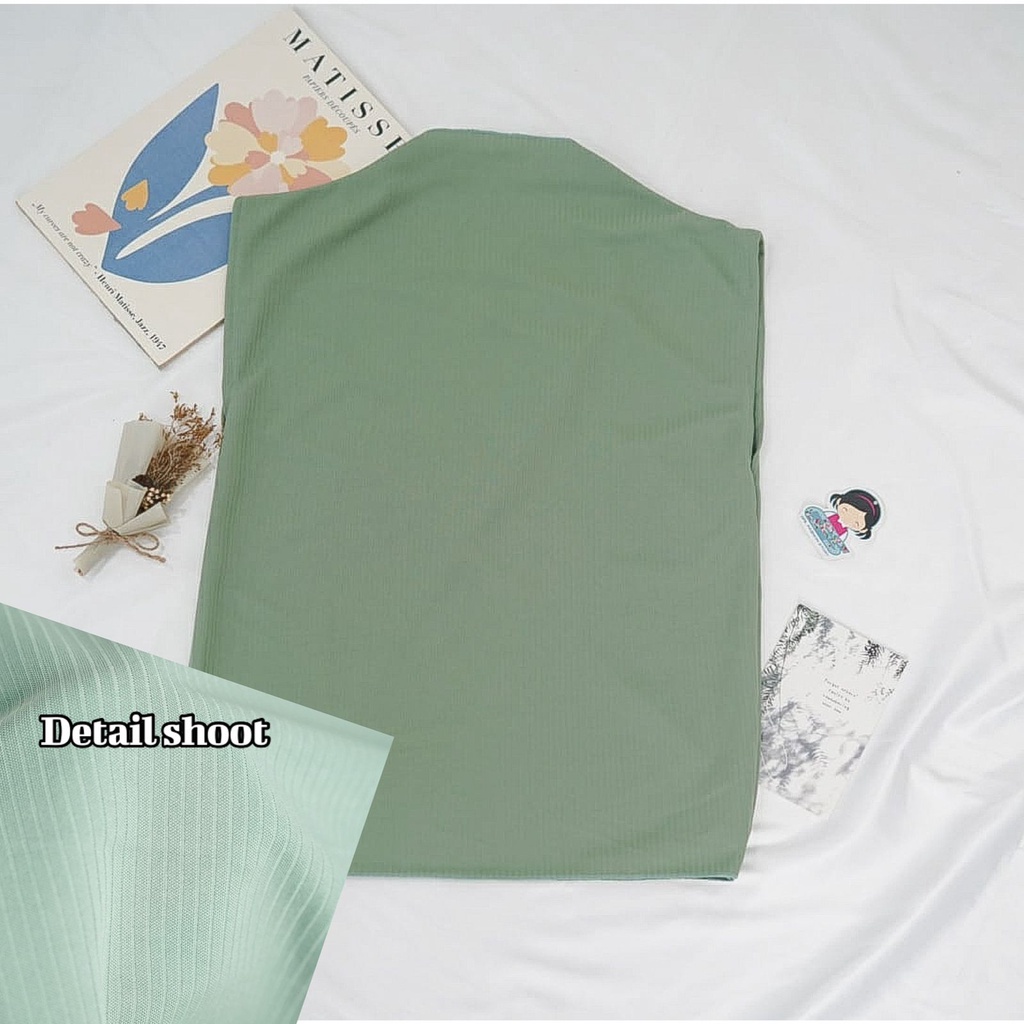 BEFAST - ZFS OOTD Inner Manset INOHARA / KARRA APRIL KNIT INNER / Inner Manset Wanita / Daleman Wanita Hijab / Kaso Daleman Polos Casual / Termurah / Inner Kekinian Remaja ABG / Inner Bahan RIB / Daleman Pakaian Best Seller