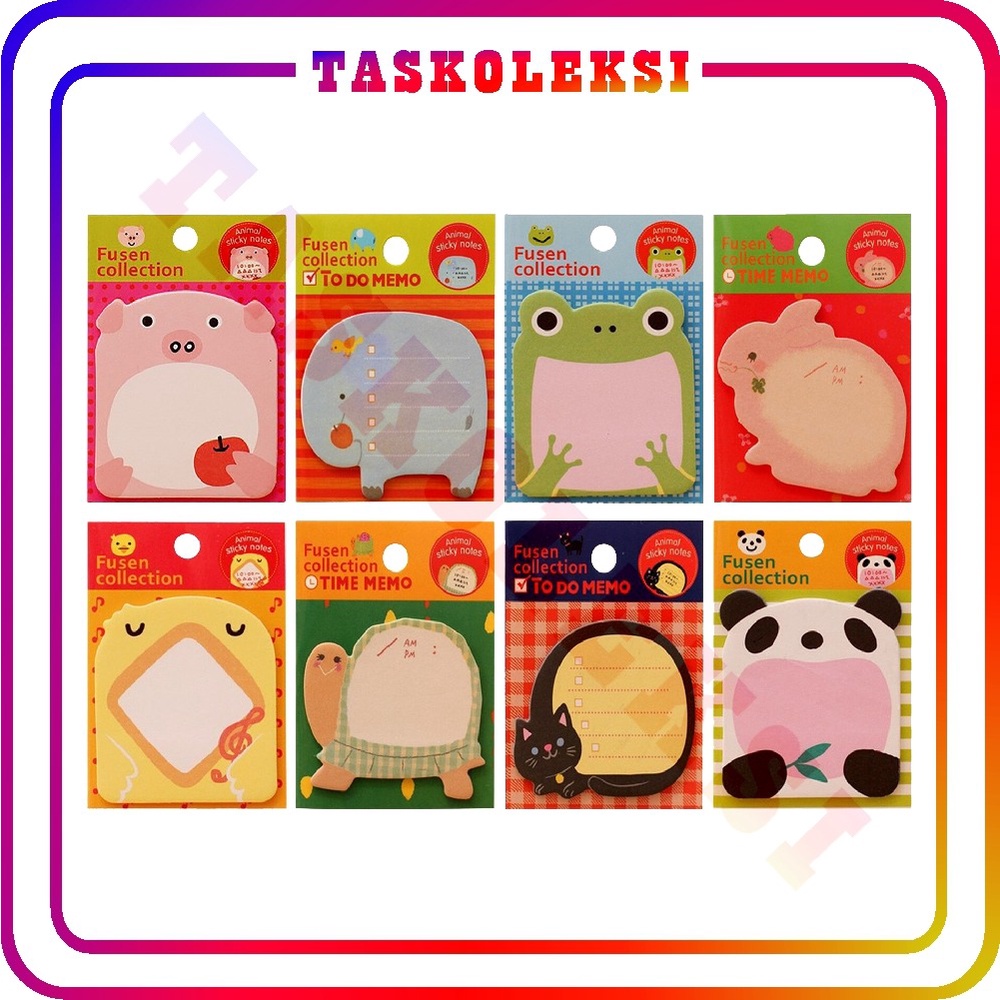 ☛TK☚ R457 STICKY NOTES ANIMAL / STICKY NOTE / MEMO PAD / POST IT NOTE KARAKTER CUTE MURAH