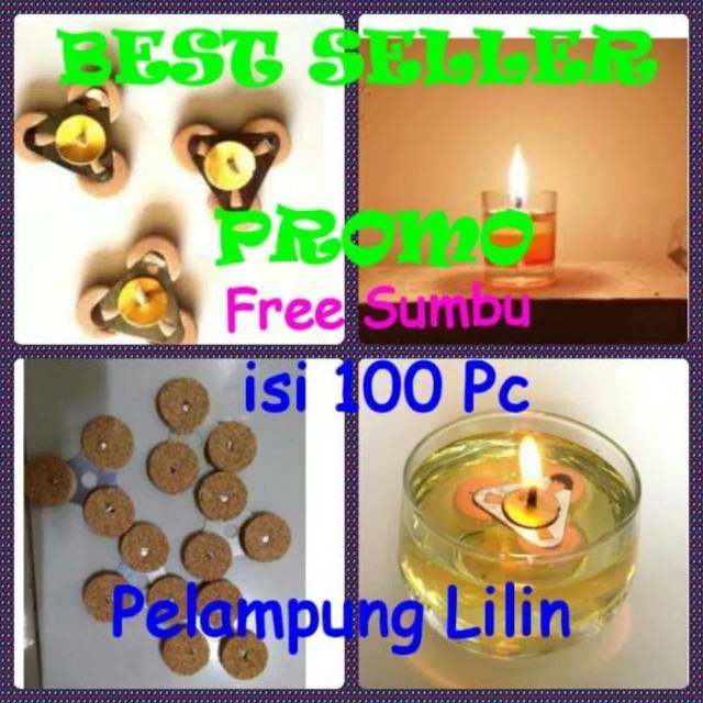 Pelampung Lilin Apung Minyak Serbuk Kayu