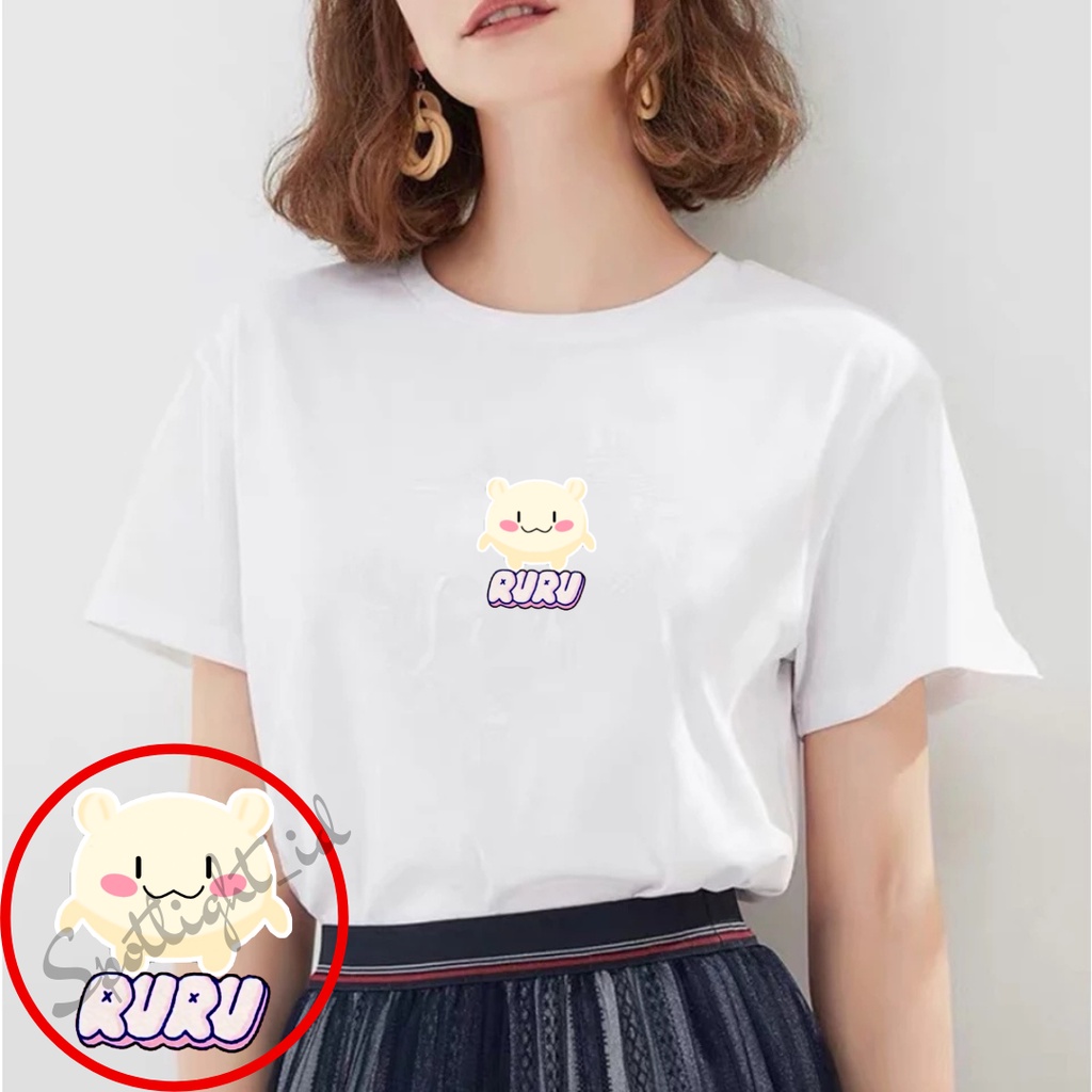 SPOTLIGHT_ID - BAJU KAOS WANITA RURU HARUTO KOREA , T SHIRT WANITA KOREA RURU COMBED 30S , KAOS WANI