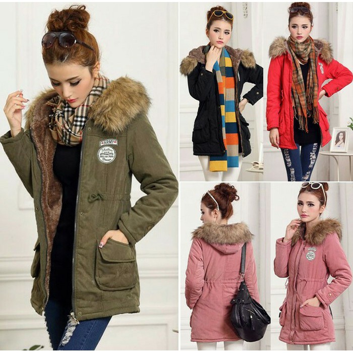 jaket winter coat import bulu fashion korea
