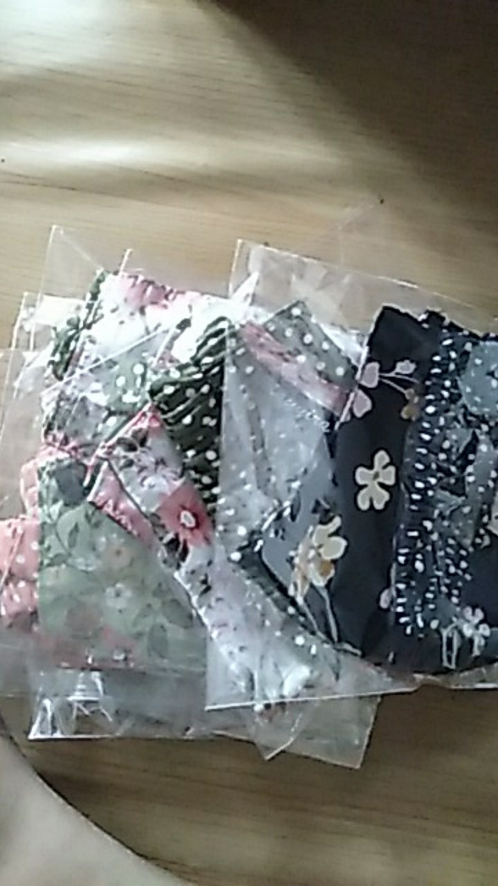 Grosir Masker Hijab Katun Jepang Motif Bunga Shabby