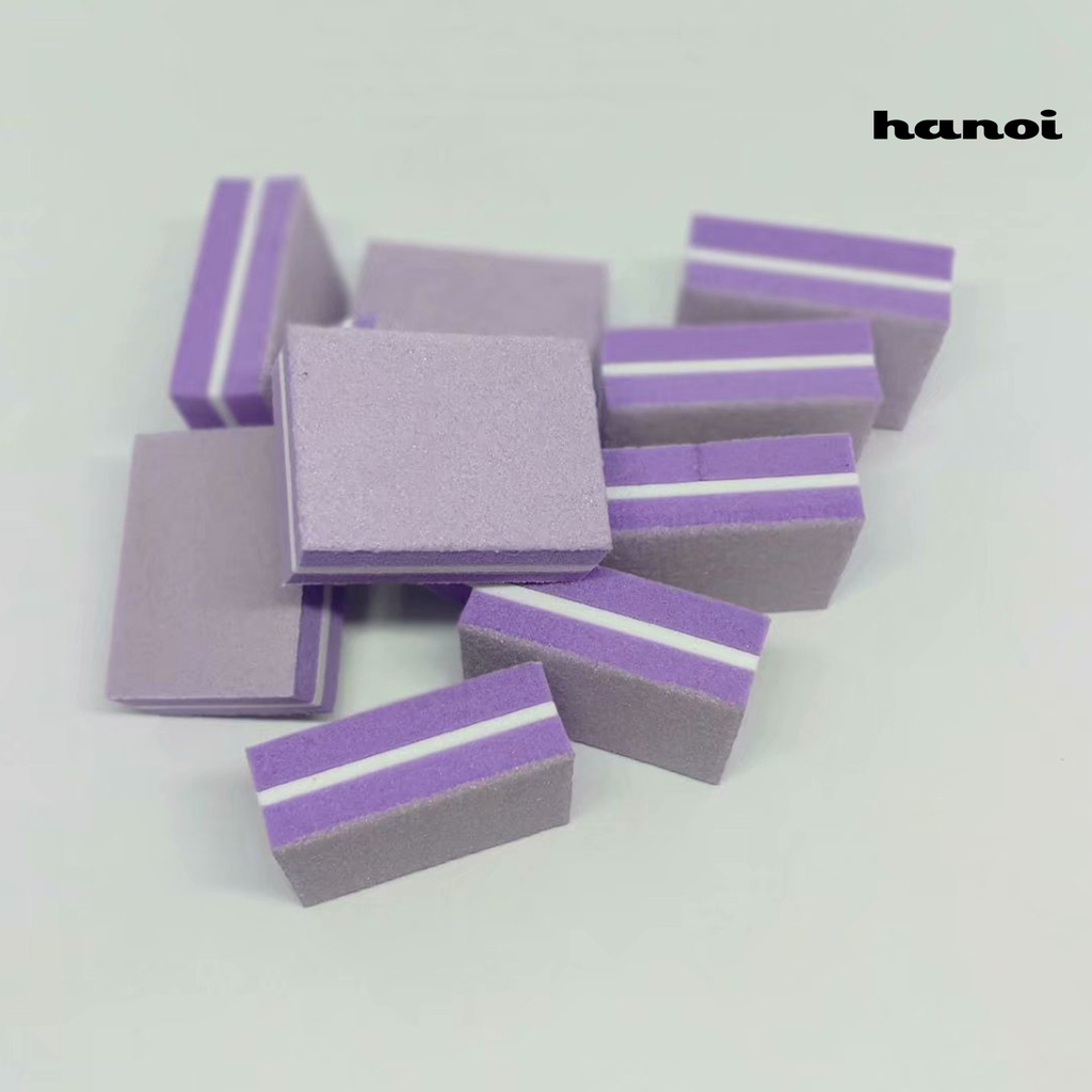 Hmjg_50Pcs / Kantong Balok Spons Buffer Kikir Kuku Mini Multifungsi Untuk Manicure