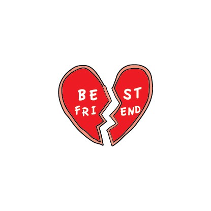 

POTATOO BEST FRIEND HEART Temporary Tatto Stticker