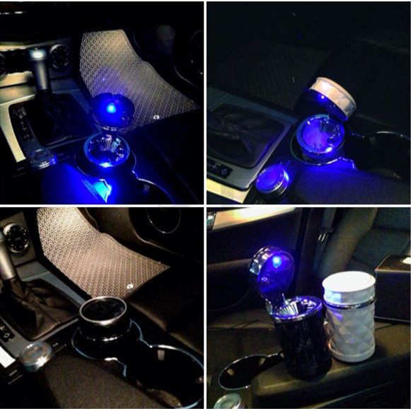 Asbak Mobil LED