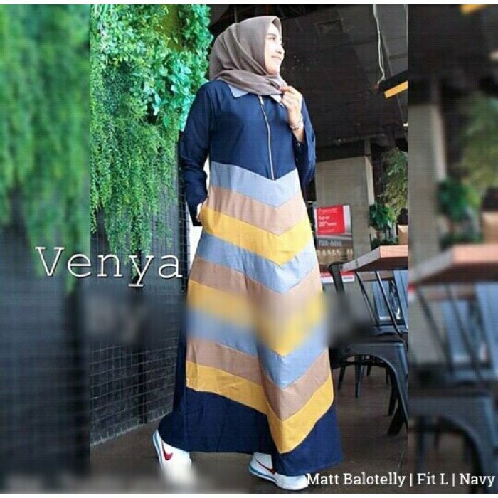 Gaun / dress wanita / cewe baju gamis wanita /Gamis pelangi kekinian untuk pesta kerja hadiah kado