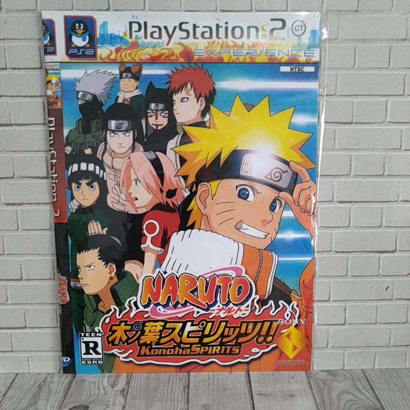 CD  KASET KOPAB PS2 NARUTO Konoha Spirits