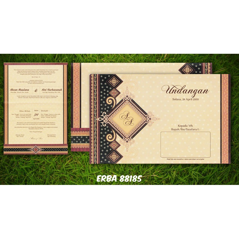 Undangan murah garut / undangan kekinian pernikahan / khitanan erba 88185