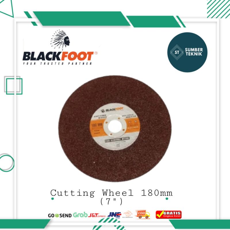 Batu Gerinda Potong Besi 7 Inch / Cutting Wheel 180mm BLACKFOOT
