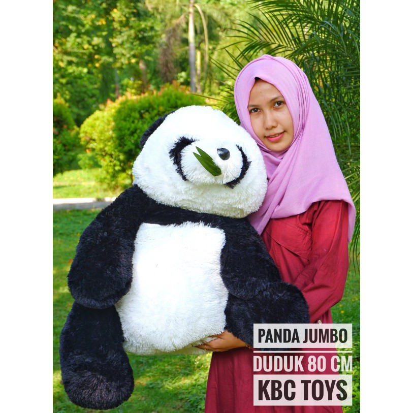 Boneka Panda Duduk Jumbo Cocok Untuk Koleksi Di Rumah Dan Terbaik Untuk Kado N Hadiah Ulang Tahun Te