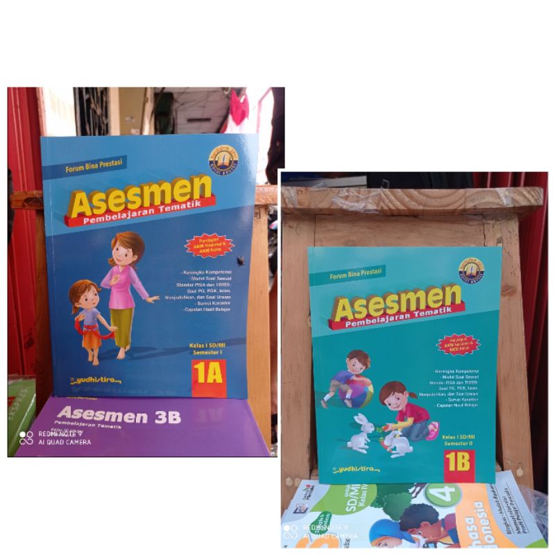 PROMO Buku Asesmen Pembelajaran Tematik 1A 1B Kelas 1 SD K13 Yudhistira