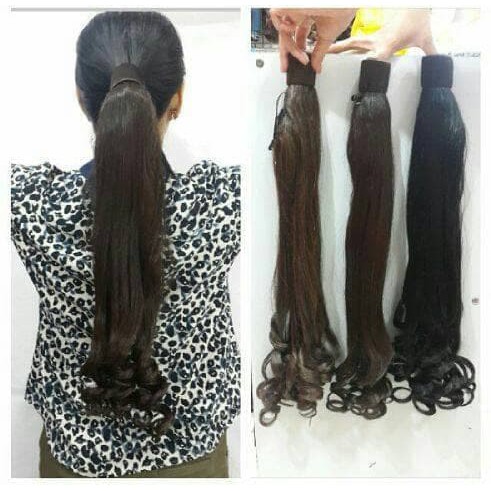 PONITAIL GULUNG LURUS DAN CURLY