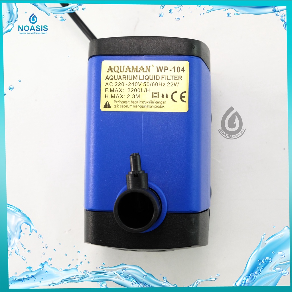 POMPA AQUARIUM CELUP WATER PUMP AQUAMAN WP 104 WP-104 LOW WATT