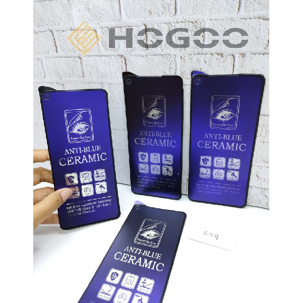 TEMPERED GLASS CERAMIC ANTI BLUE MATTE OPPO RENO 2 2F 2Z 3 PRO 4 5 6 F 7 Z A12 S 2020  A3S A5S A52 A53S A55 A59 A7 A72 A73 A74 A76 A91 A92 A93 A94 A95 A96 4G 5G 2020 F1S F11 F15 F17 F19 F19 F5 F7 F9 PRO PLUS R17 K3