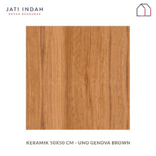 KERAMIK MOTIF KAYU 50x50cm UNO GENOVA BROWN (TEKSTUR DOFF) | Shopee