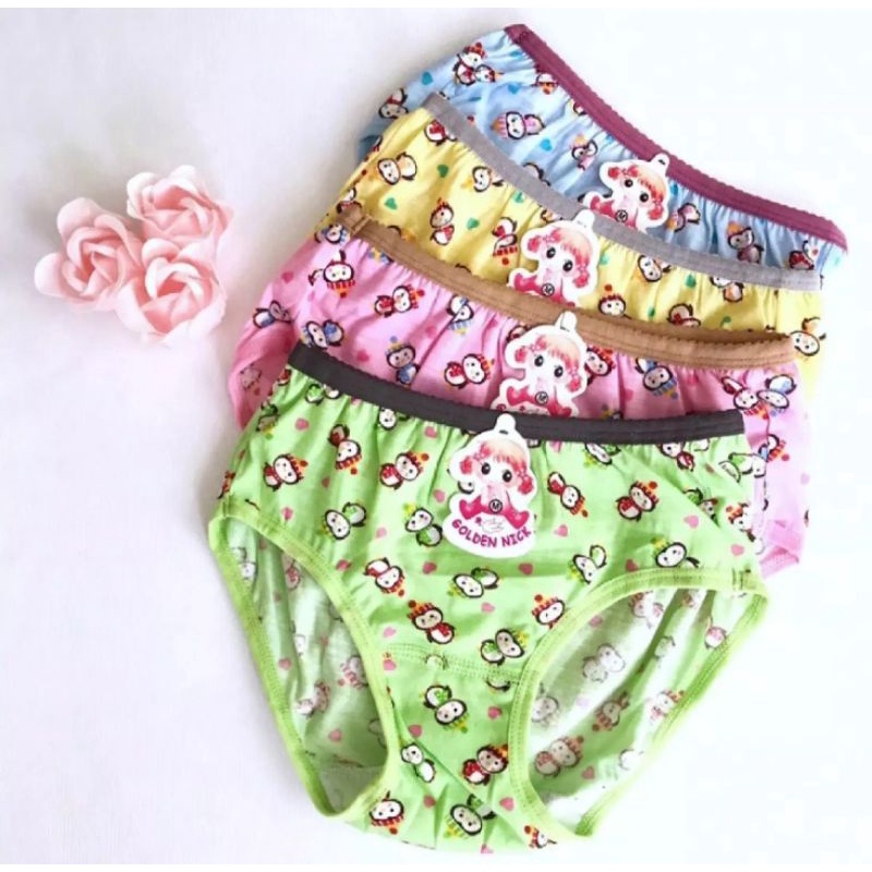 CELANA DALAM GOLDEN NICK ANAK MOTIF LUCU WARNA WARNI