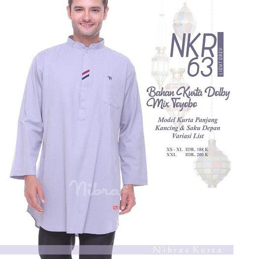 Bagus - NKR 63 KOKO NIBRAS ORIGINAL KURTA DOLBY FASHION MUSLIM TERBARU NKR63