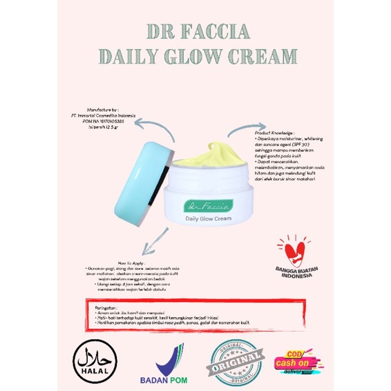 Dr. Faccia - dr faccia daily glow cream