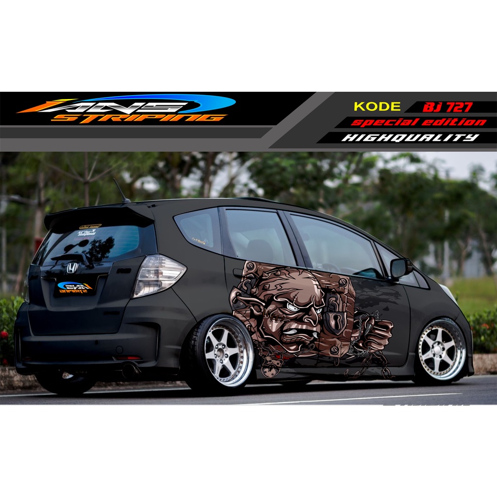 VARIASI STICKER MOBIL HONDA BRIO / JAZZ RS / MOBILIO / AGYA / YARIS / ATOS / STICKER MOBIL