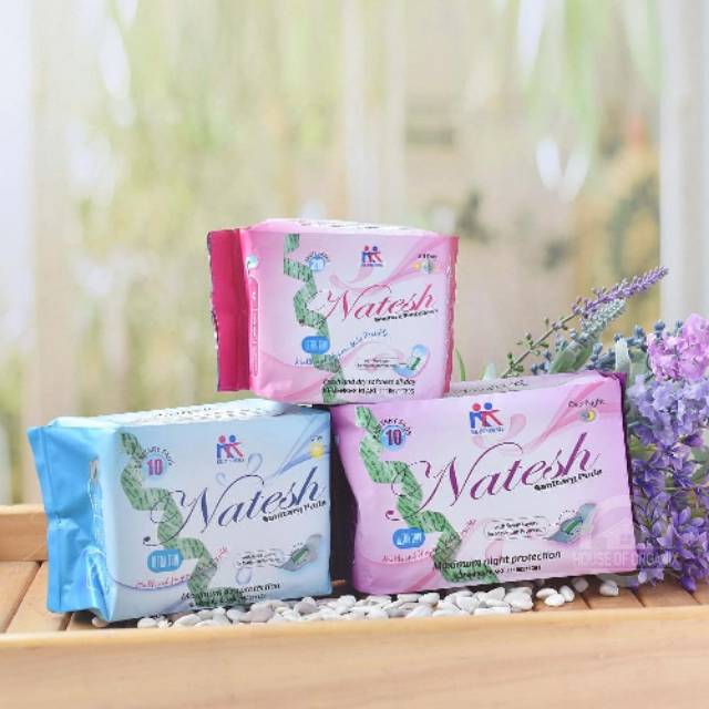 Pembalut pantyliner sehat Natesh | natesh day | natesh night | natesh pantyliner | pembalut herbal