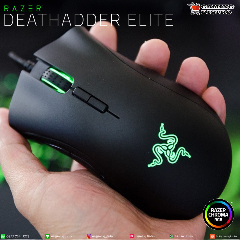 Mouse Gaming Razer Deathadder Elite Chroma - Razer Deathadder Chroma