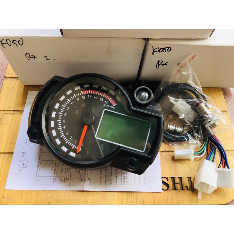 SPIDO KOSO RX2N SPIDOMETER KOSO RX2N KOSO RX2N DUS PUTIH DAN TULISAN RPM ATAS