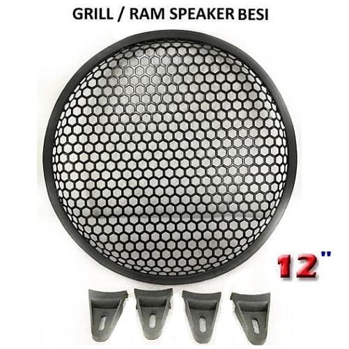 Ram Speaker 12" BESI Grill Speaker 12" Besi Bulat+Catokan