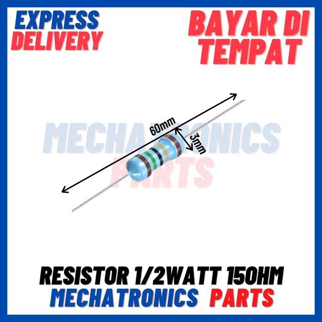 [PAS-9463] RESISTOR 1/2WATT 15OHM