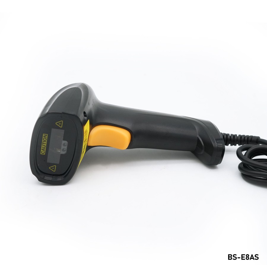 1D Laser Barcode Scanner IWARE BS - E8AS Auto Stand USB GARANSI - BARCODE SCANNER MURAH FREE STAND