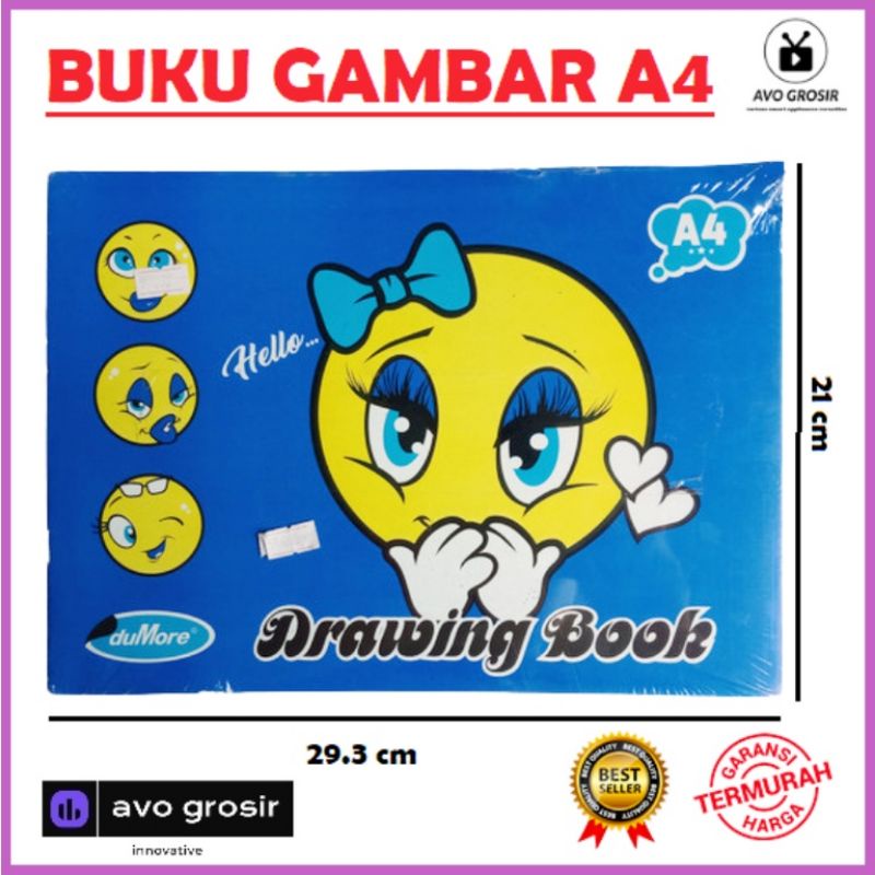 buku gambar A4 fancy drawing book A4 murah