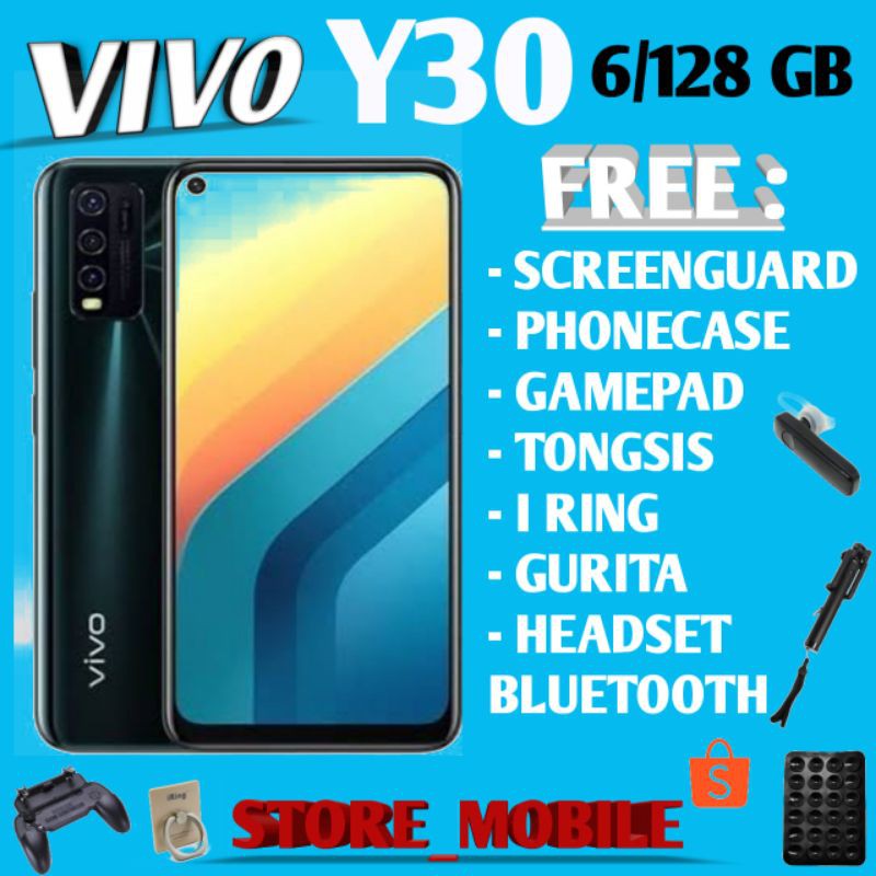 VIVO Y30 6/128 RAM 6GB ROM 128GB GARANSI RESMI | Shopee Indonesia