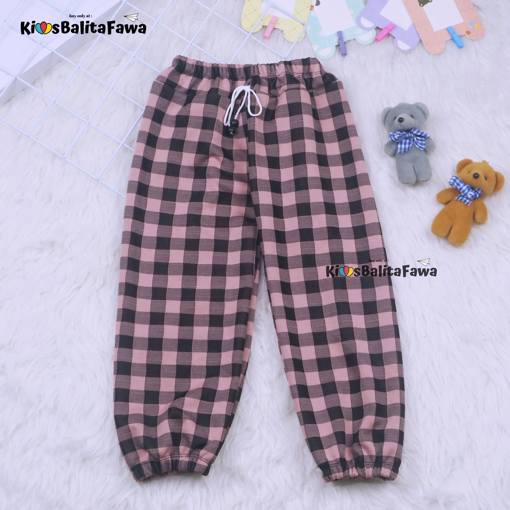 (ANAK PEREMPUAN) Jogger Motif uk 5-8 Tahun / Joger Pants Anak Cewek Murah Celana Panjang Import Lucu