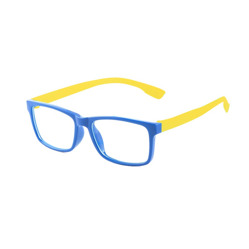 KACAMATA ANAK ANTI RADIASI HP TV / ANTI RADIASI BLUERAY TR90-blue yellow
