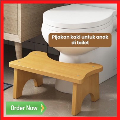 Kursi Mainan Anak Kayu - Dingklik Kayu | Kursi Jongkok | Kursi Pendek Jati Belanda - Kursi Kesehatan