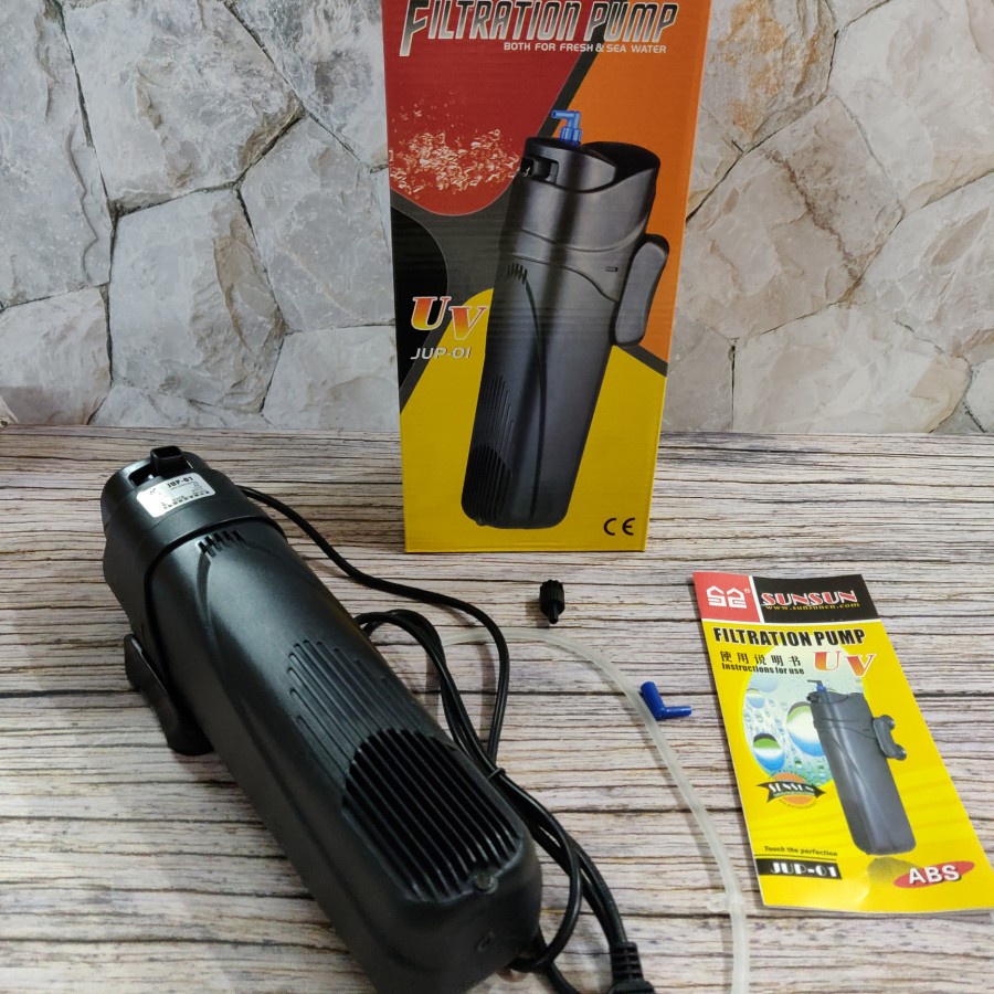 FILTER POMPA SUNSUN JUP 01 Aquarium Internal Lampu UV