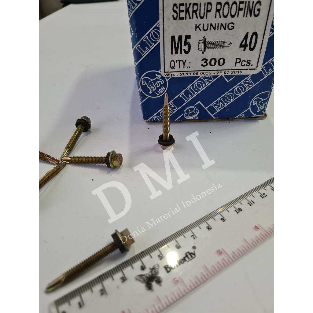 Skrup Baja Ringan LION 12x40 | Baut Roofing | Sekrup Baja Roofing