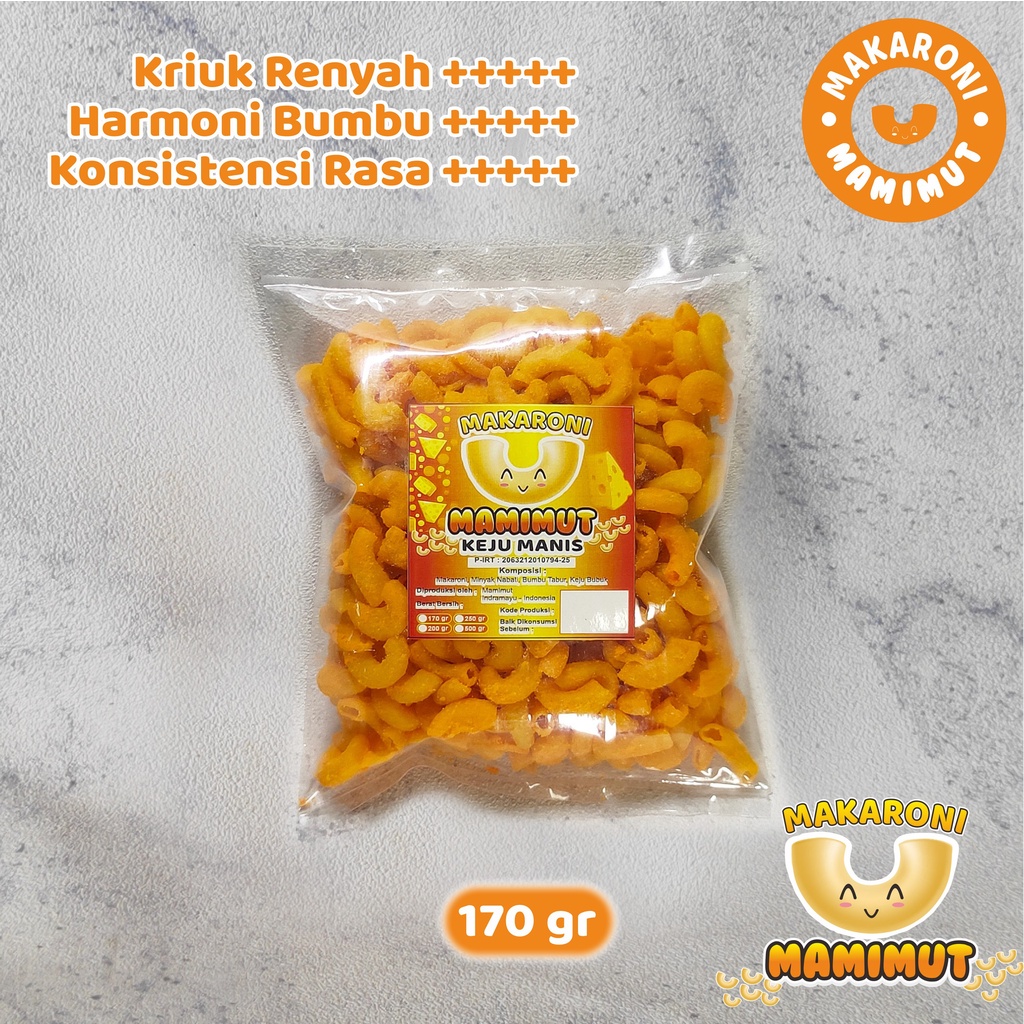 

Makaroni MaMiMut 170gr Kriuk Renyah varian MANIS